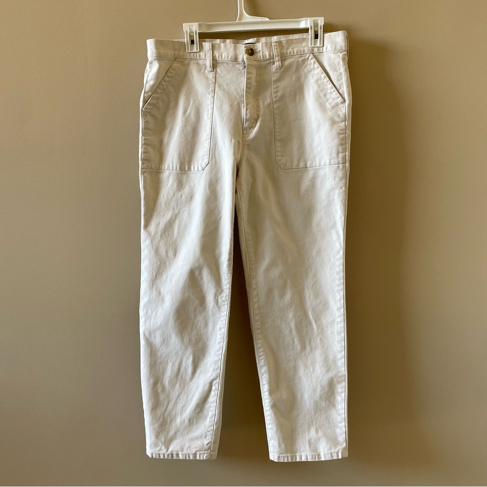 J.Crew Ivory Wide Leg Pants Size 31